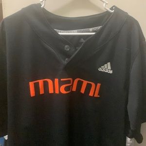 Miami Hurricane baseball shirt size XL